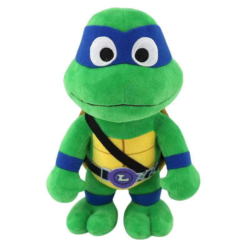 Descobre o Peluche Leonardo – Tartarugas Ninja 22cm, um peluche infantil certificado CE. Macio e detalhado, ideal para fãs dos filmes de aventura e fantasia ou colecionadores das Tartarugas Ninja.
