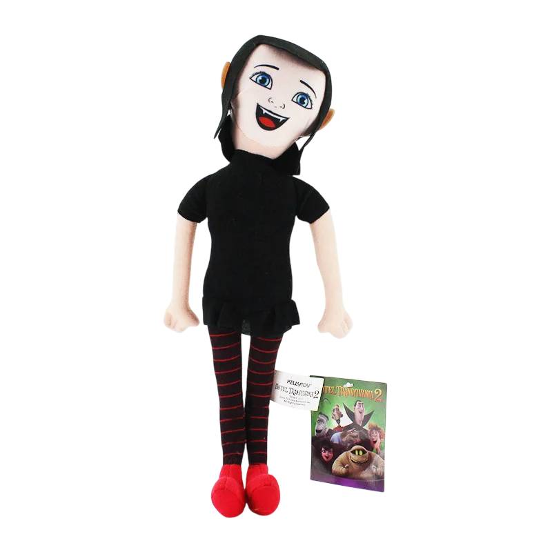 Descobre o Peluche Mavis de 30cm do Hotel Transylvania. Um peluche infantil macio e certificado CE, perfeito para fãs de filmes de fantasia e aventura.