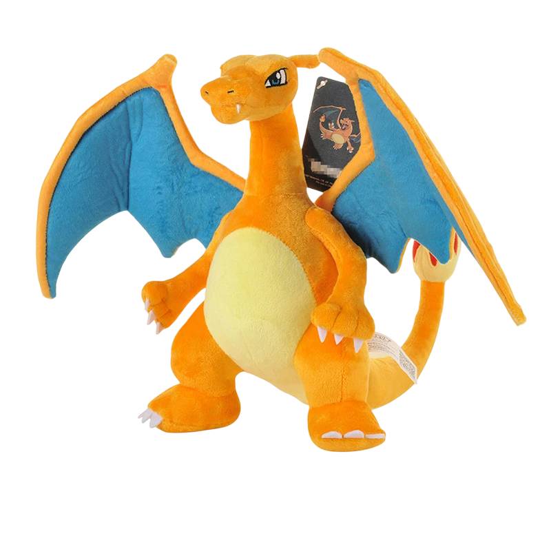 Descobre o Peluche Pokémon Charizard 25cm – um peluche médio, macio e certificado CE, ideal para crianças e colecionadores. Perfeito para fãs de anime e do universo Pokémon.