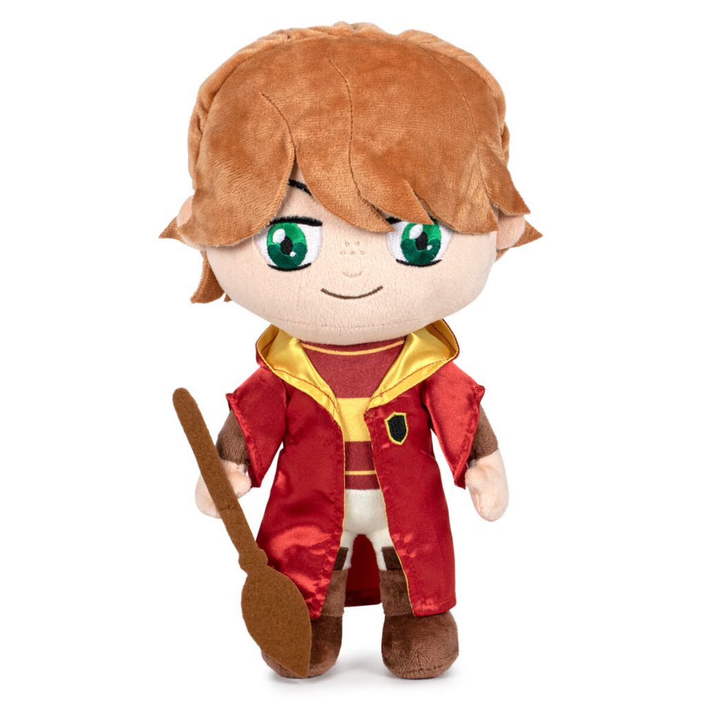 Descubra o Peluche Ron Weasley Quidditch - Harry Potter 29cm