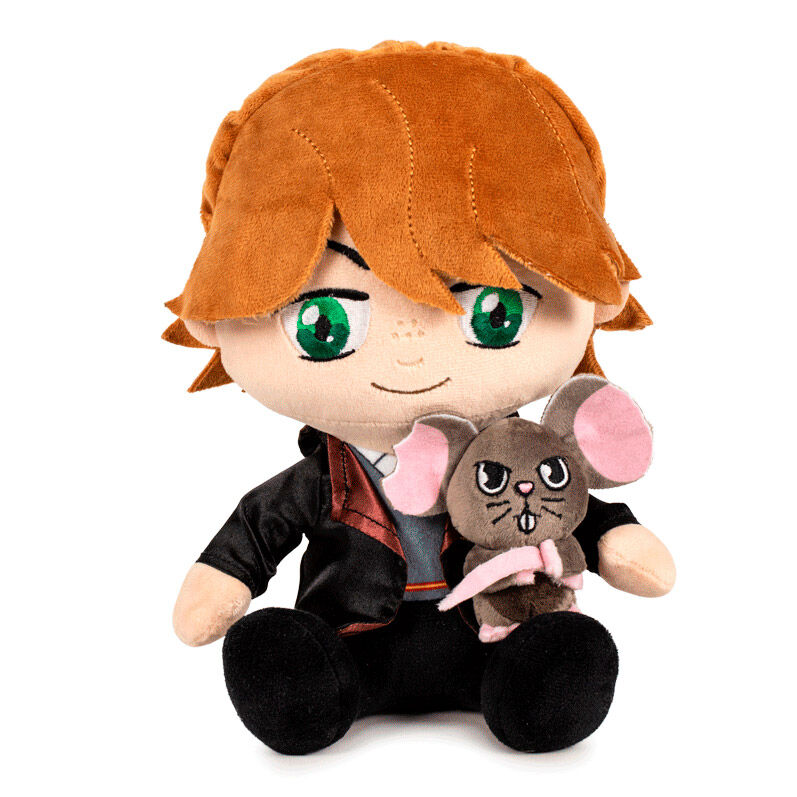 Descubra o Peluche Ron e Scabbers - Harry Potter 25cm