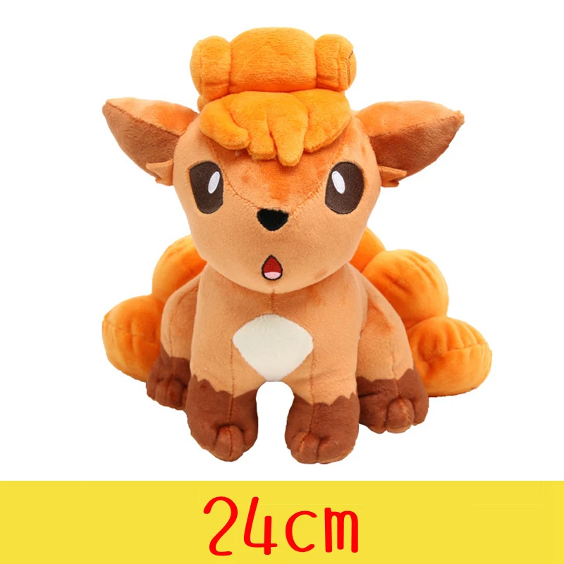 Peluche Pokémon Vulpix 24cm - Peluche Infantil e de Coleção Descobre o charme do Peluche Pokémon – Vulpix 24cm. Um peluche macio, seguro e ideal para crianças, fãs de anime e colecionadores. Perfeito para brincar ou decorar.
