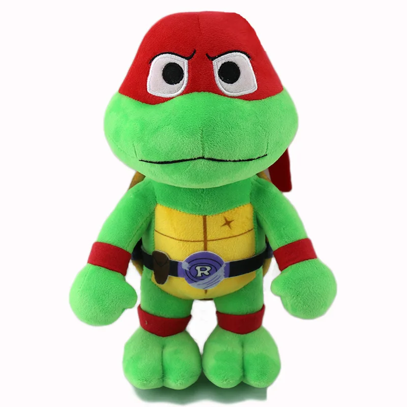 Peluche Rafael - Tartarugas Ninja 22cm - Peluche Infantil de Aventura O Peluche Rafael – Tartarugas Ninja 22cm traz toda a energia e coragem do herói rebelde da equipa. Macio, seguro e cheio de detalhes, é ideal para crianças e fãs dos filmes de aventura e fantasia.