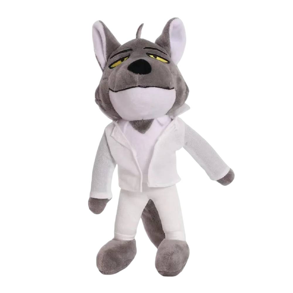 Descubra o Peluche Sr. Lobo - Os Mauzões 27cm, inspirado no líder astuto e corajoso do famoso gangue. Um peluche infantil macio e cheio de personalidade, ideal para pequenos fãs de filmes de aventura e fantasia.