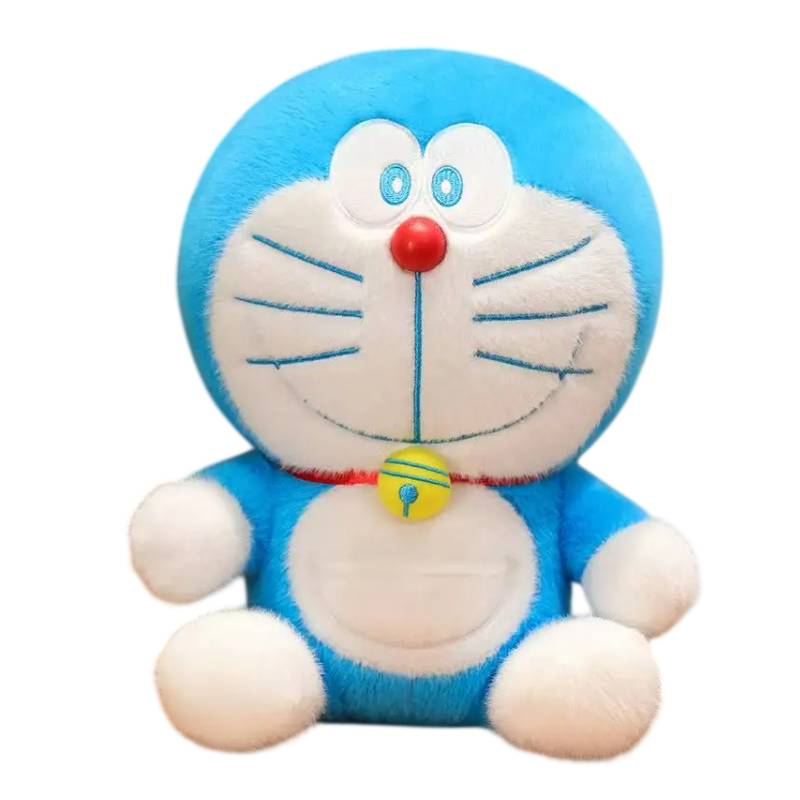 Descubra o Peluche Doraemon disponível em 22cm e 28cm. Um Peluche Infantil macio e certificado CE, ideal para fãs de anime e para oferecer como presente especial.