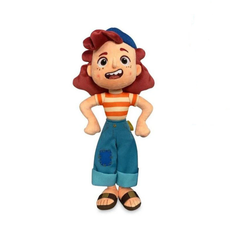 Descubra o Peluche Giulia – Luca Disney 32cm, um Peluche Infantil macio e certificado CE inspirado no filme Luca da Disney Pixar. Perfeito para fãs de Peluches Filmes Disney e fantasia.