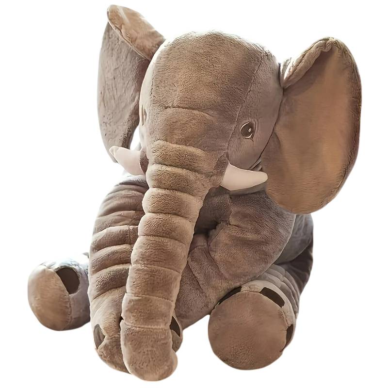 Compre o Peluche Elefante 40cm, um peluche infantil macio e seguro com certificação CE. Perfeito para abraços, decoração e presentes para crianças +3 anos.