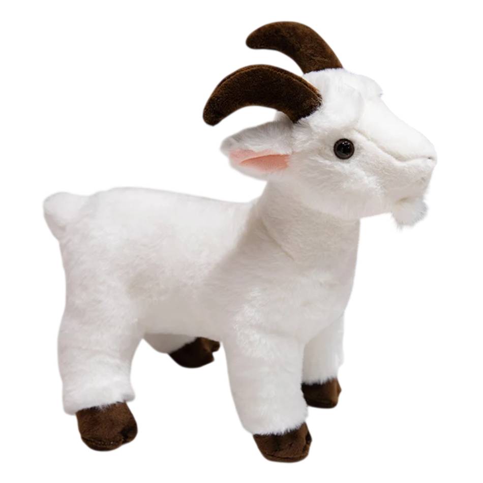 Descubra o Peluche Cabra com Certificado CE, disponível em branco e preto. Suave, seguro e ideal para crianças a partir dos 3 anos. Um presente original e cheio de charme.