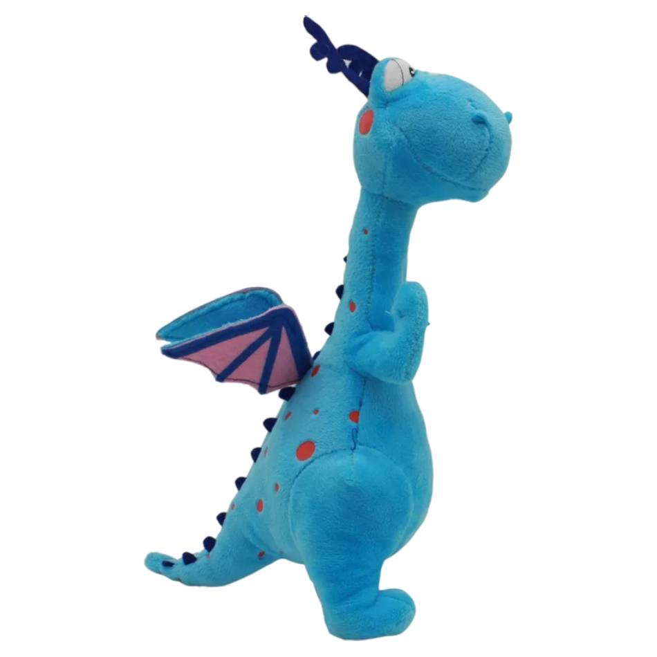 Descubra o Peluche Valentim - Doutora Brinquedos 28cm, inspirado no divertido dragão azul de Doc McStuffins. Um peluche infantil macio e perfeito para fãs da Disney Junior.