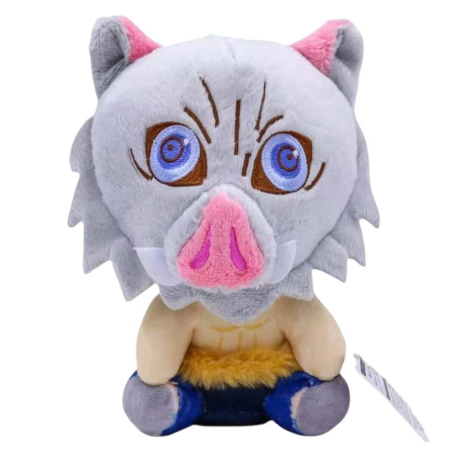 Compre o Peluche Inosuke Hashibira 20cm de Demon Slayer. Um peluche macio e detalhado, perfeito para fãs de anime, colecionadores e crianças. Certificação CE.