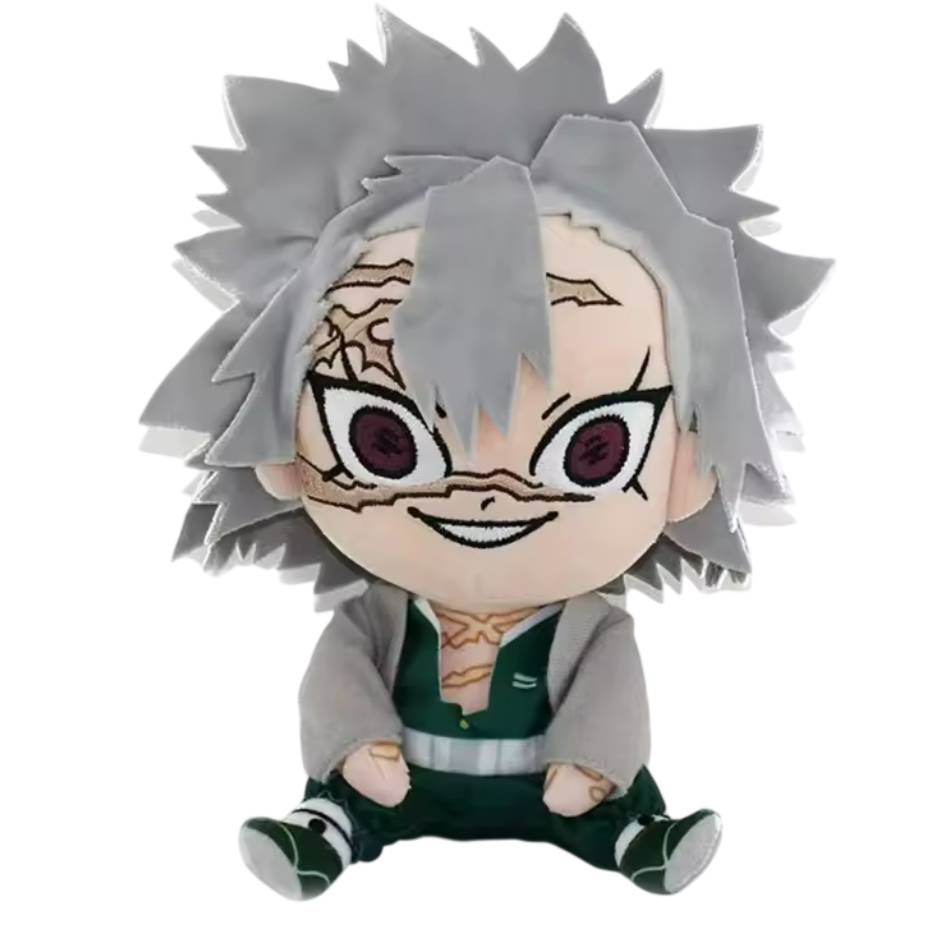 Compre o Peluche Sanemi Shinazugawa 20cm de Demon Slayer. Um peluche macio e detalhado, perfeito para fãs de anime, colecionadores e crianças. Certificação CE.
