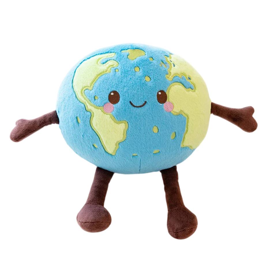 Descubra os Peluches Planetas Sistema Solar de 20cm. Escolha entre Sol, Lua, Terra, Vénus, Marte e Saturno. Peluches educativos, macios e perfeitos para fãs do espaço.
