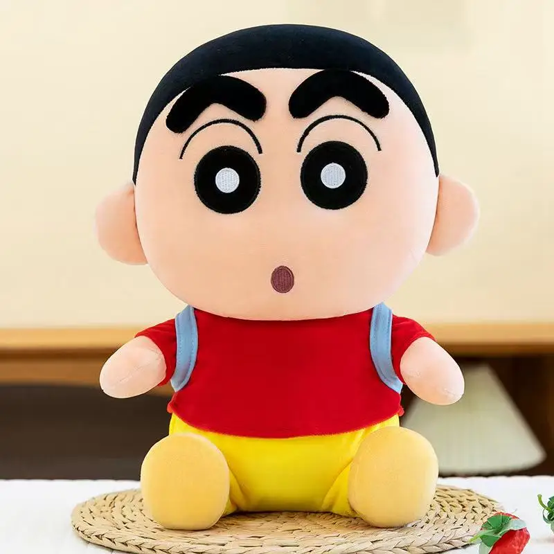 Peluche Shin Chan - Peluche Infantil de Anime 22, 30 e 40 cm Descubra o Peluche Shin Chan disponível em 22, 30 e 40 cm. Um peluche infantil macio, com Certificação CE, perfeito para fãs de anime e para oferecer em qualquer ocasião.