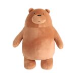 Descubra o Peluche Pardo de Nós, os Ursos. Peluche macio disponível em 20 cm e 24 cm, ideal para fãs de We Bare Bears e da Cartoon Network.