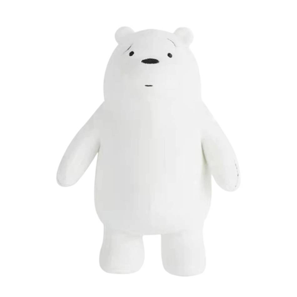 Compre o Peluche Polar de Nós, os Ursos. Peluche macio disponível em 20 cm e 24 cm, ideal para fãs de We Bare Bears e da Cartoon Network.
