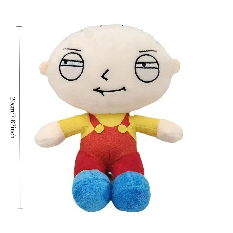 Peluche Stewie Griffin - Family Guy 20cm - Bonecos de Peluche da Série Family Guy Peluche Stewie Griffin de Family Guy com 20cm. Uma versão macia e divertida da icónica personagem para fãs da série. Compra online na Plushie.