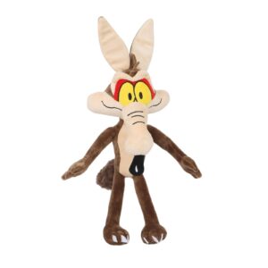 Descobre o Peluche Wile E. Coyote Looney Tunes de 40cm! Um peluche grande, macio e divertido, ideal para crianças e fãs da animação clássica.