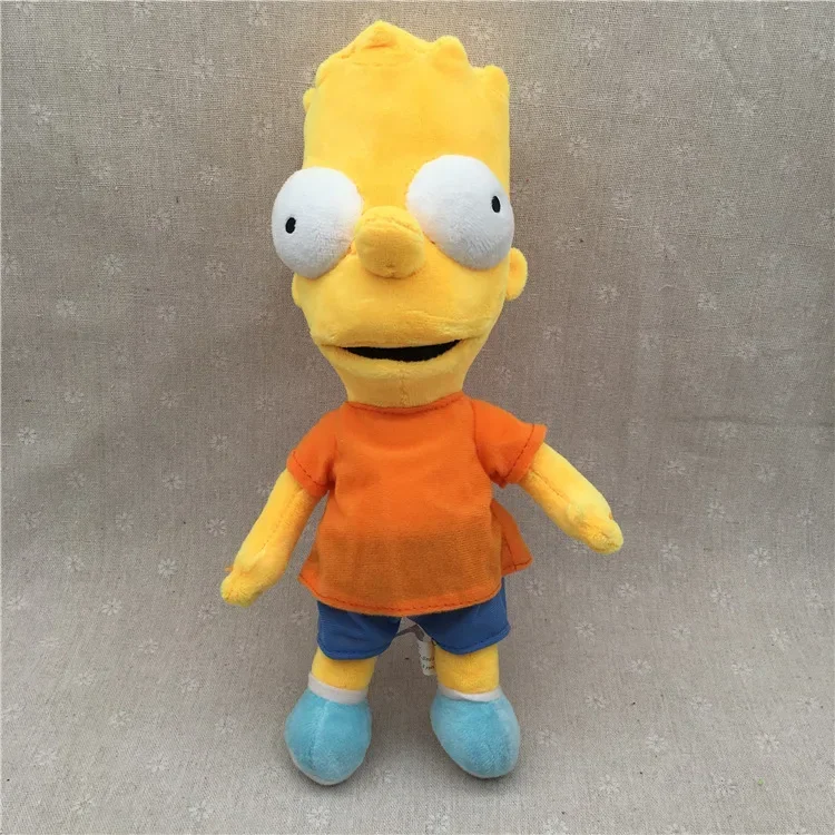 Peluche Bart Simpson 30cm | Peluches dos Simpsons e Filmes de Aventura Compra o Peluche Bart Simpson de 30cm, o peluche infantil ideal para fãs dos Simpsons. Confortável, seguro e certificado CE. Encomenda já o teu!